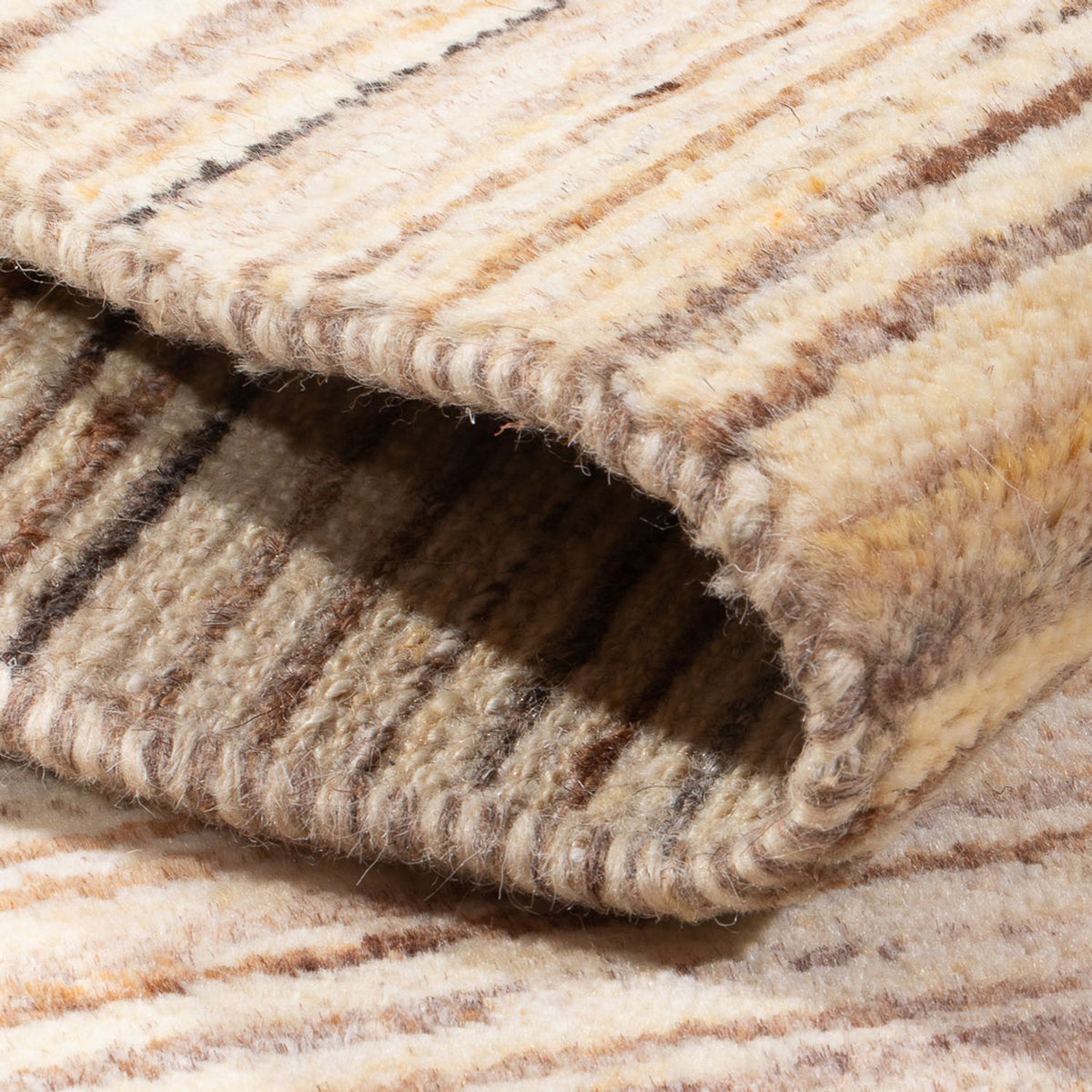 Gabbeh-tæppe - Persisk - 96 x 55 cm - mørk beige