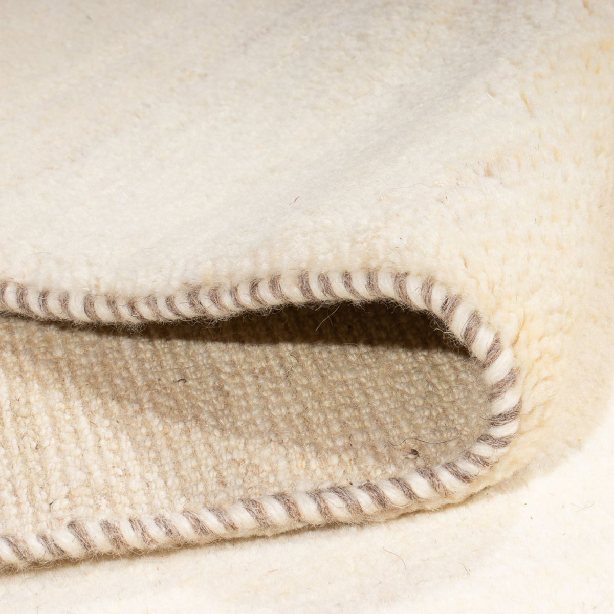 Gabbeh-tæppe - Persisk - 247 x 168 cm - naturlig hvid