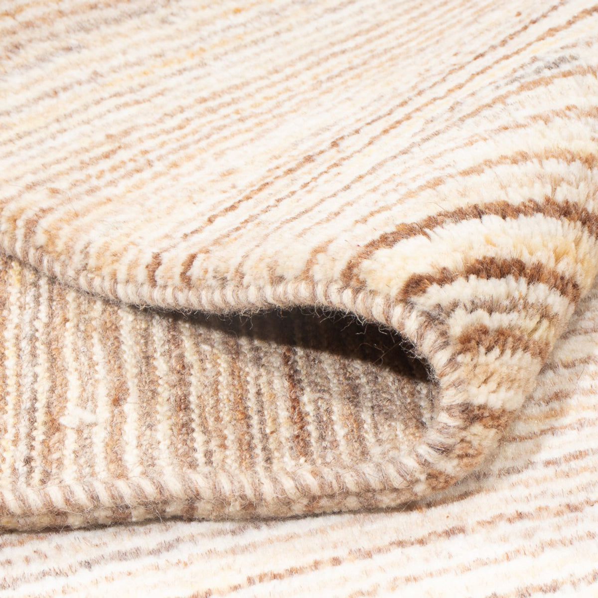 Gabbeh-tæppe - Persisk - 250 x 196 cm - lys brun