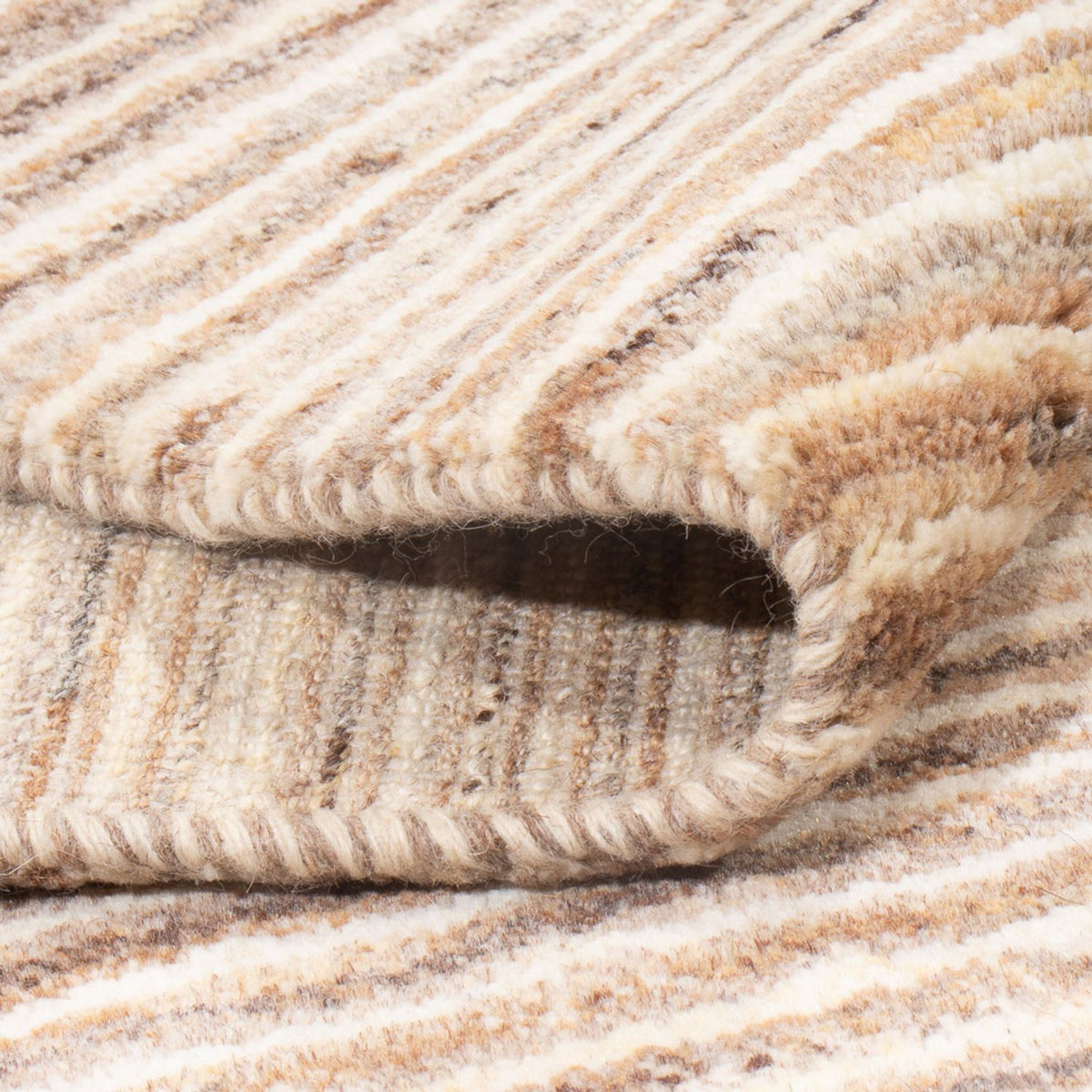 Gabbeh-tæppe - Persisk - 193 x 143 cm - lys brun