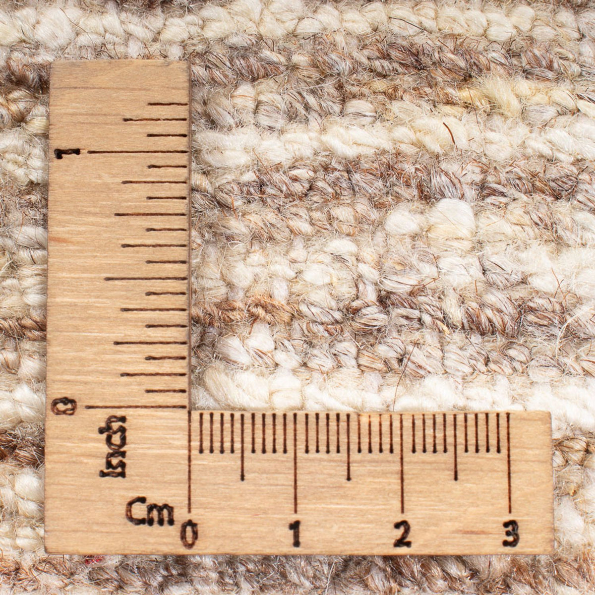 Gabbeh-tæppe - Persisk - 194 x 151 cm - mørk beige