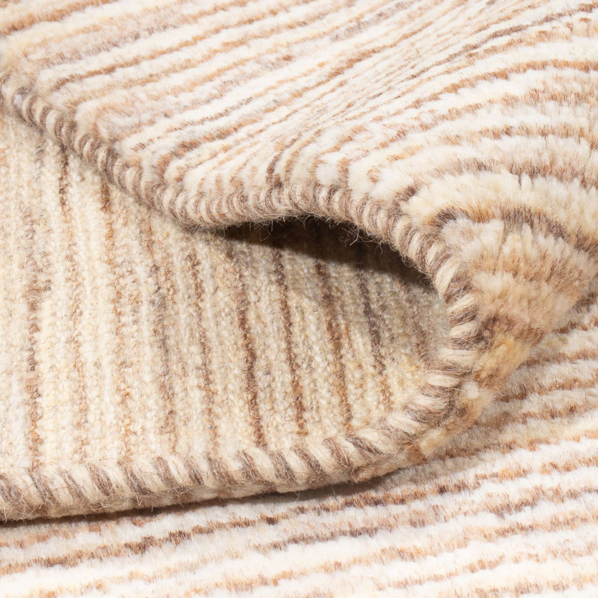 Gabbeh-tæppe - Persisk - 205 x 150 cm - lys brun