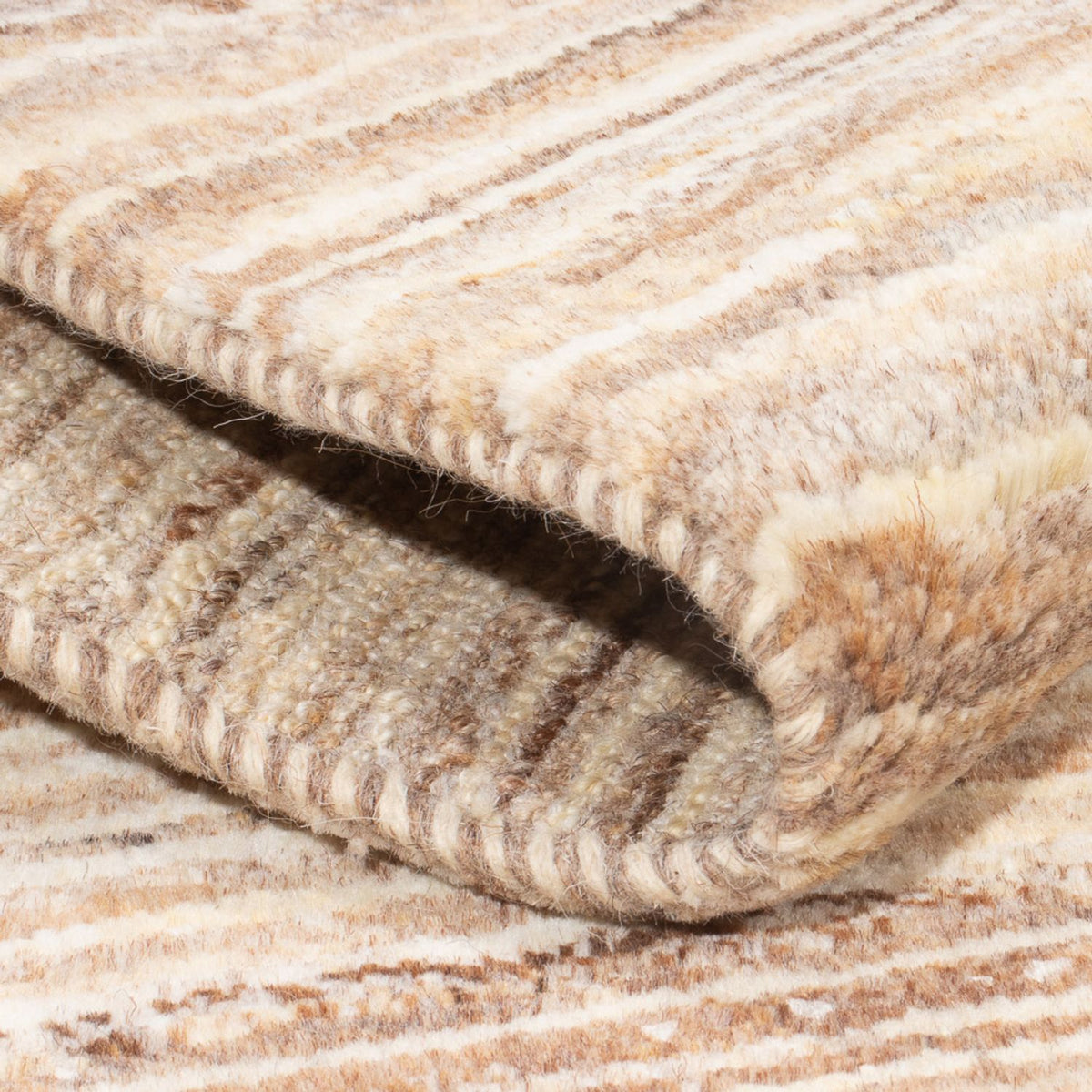 Gabbeh-tæppe - Persisk - 95 x 57 cm - mørk beige