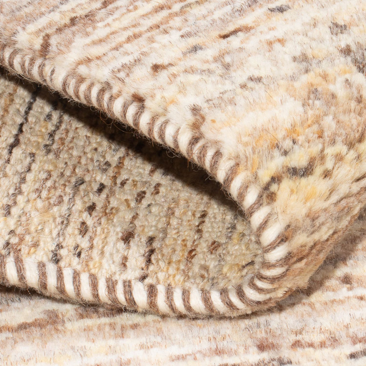 Gabbeh-tæppe - Persisk - 89 x 60 cm - mørk beige