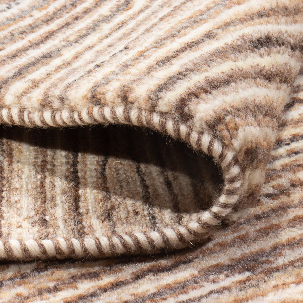 Gabbeh-tæppe - Persisk - 96 x 60 cm - mørk beige