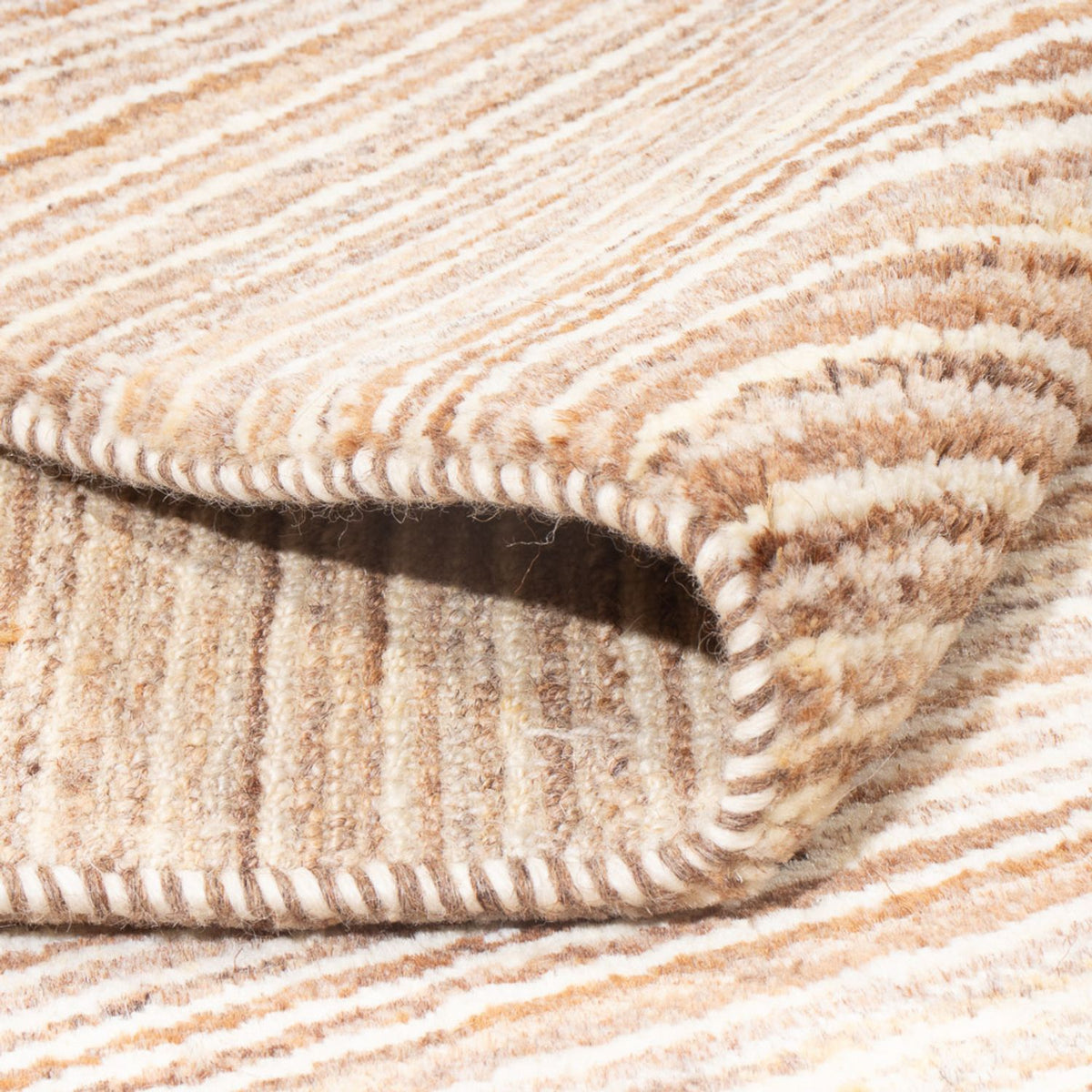 Gabbeh-tæppe - Persisk - 235 x 215 cm - lys beige