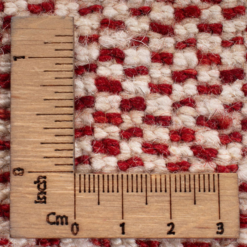 Gabbeh-tæppe - Persisk firkantet  - 200 x 183 cm - lysrød
