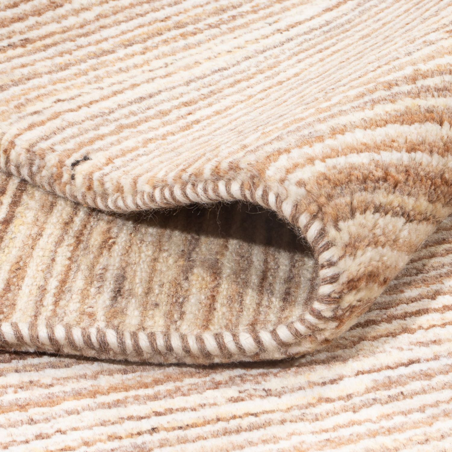 Gabbeh-tæppe - Persisk - 197 x 147 cm - lys beige