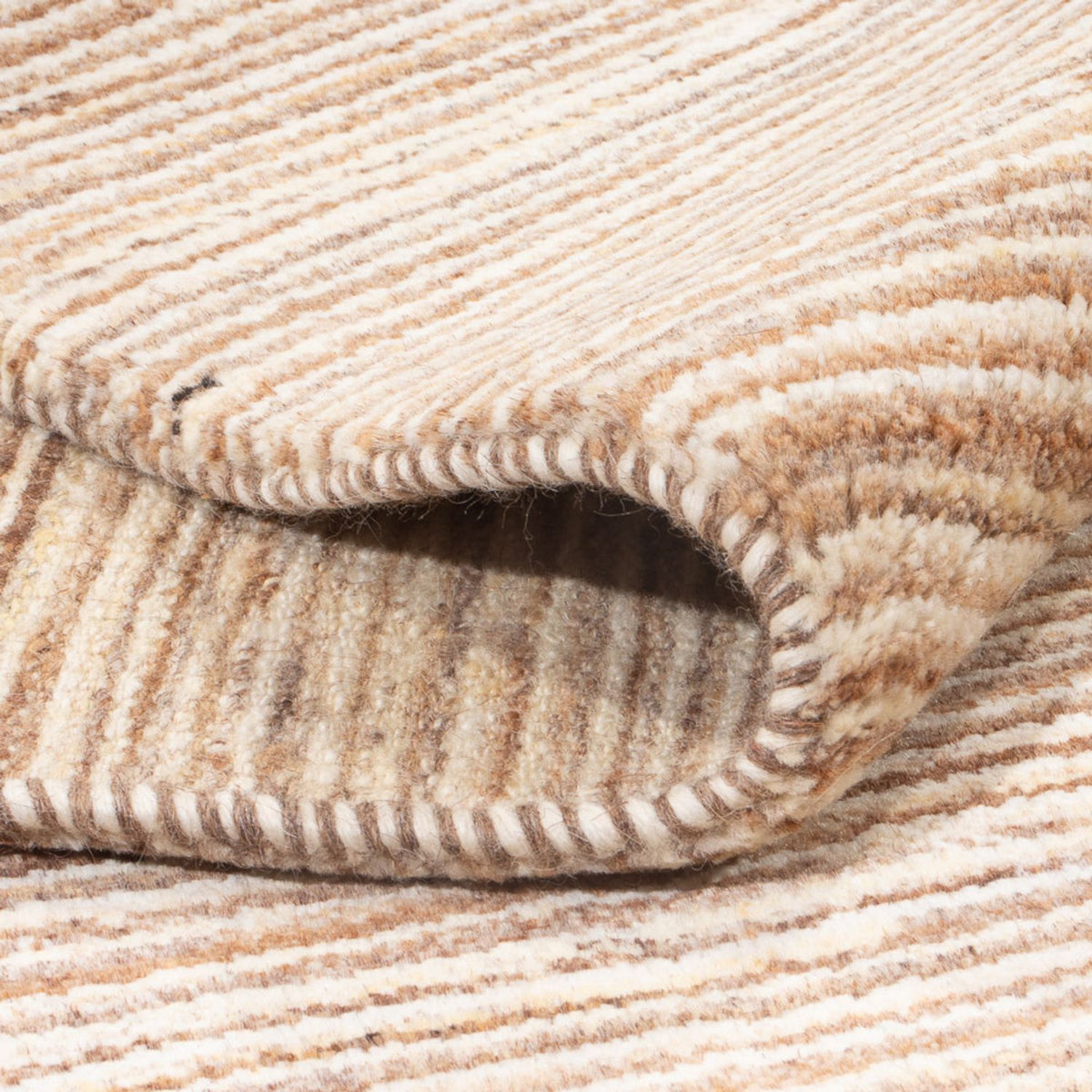 Gabbeh-tæppe - Persisk - 197 x 147 cm - lys beige