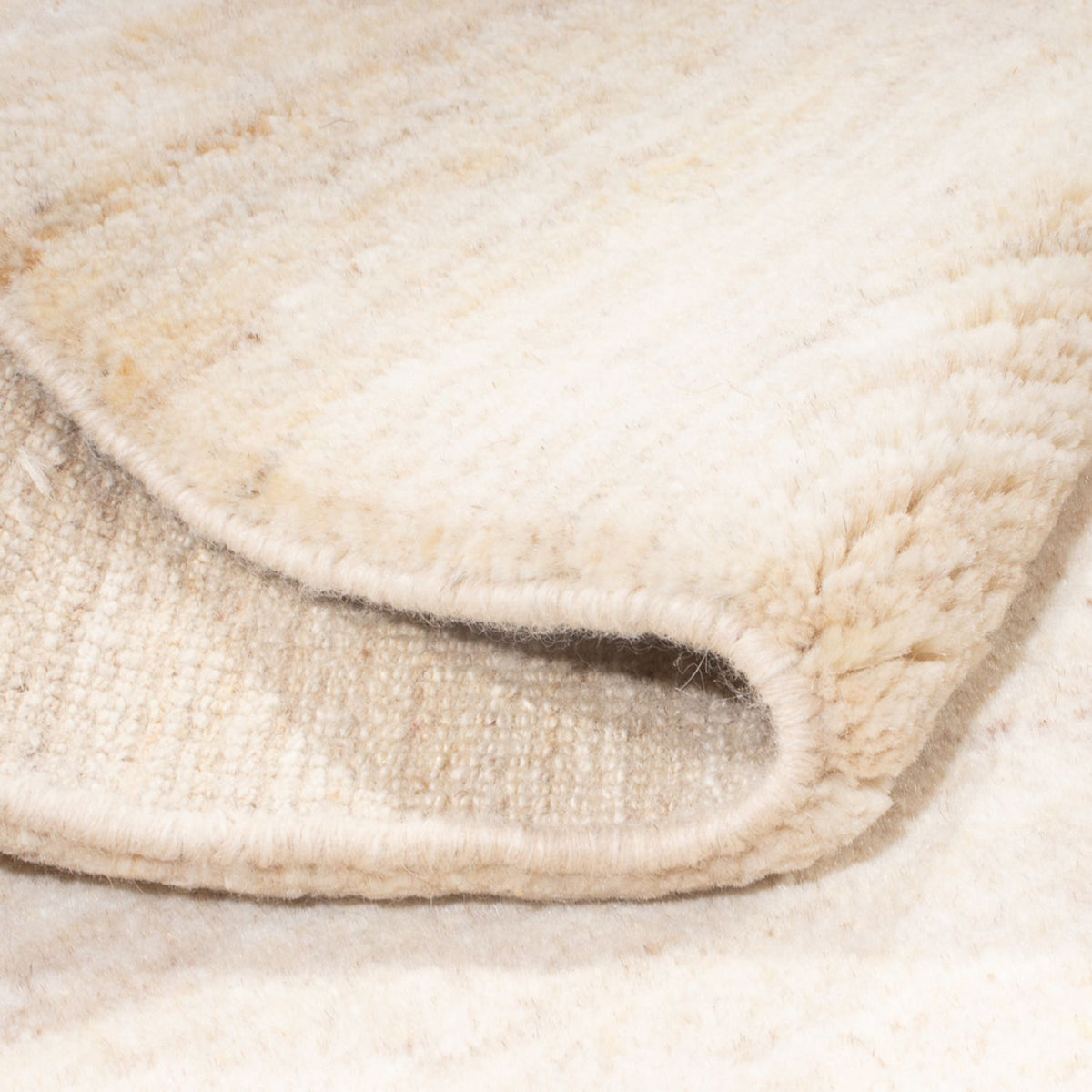 Gabbeh-tæppe - Persisk - 200 x 155 cm - lys beige