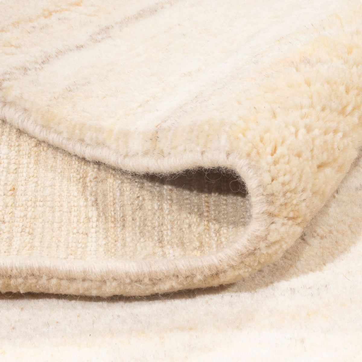 Gabbeh-tæppe - Persisk - 212 x 160 cm - lys beige