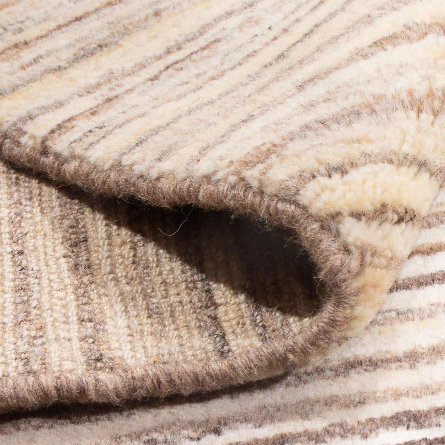 Gabbeh-tæppe - Persisk - 142 x 98 cm - lys beige