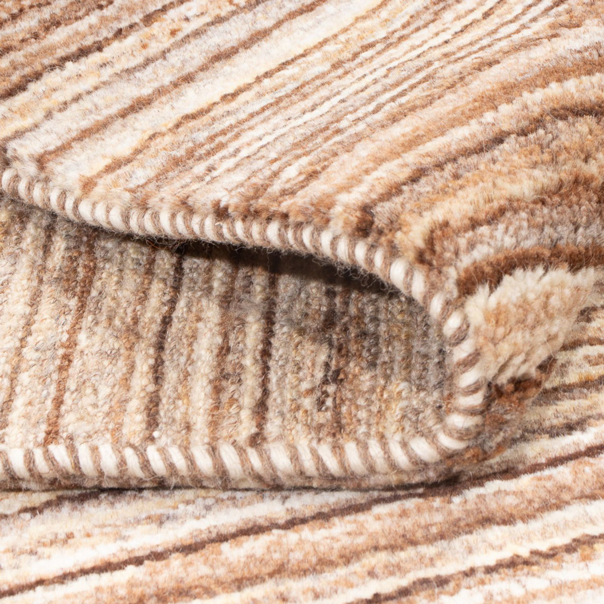 Gabbeh-tæppe - Persisk - 146 x 106 cm - mørk beige