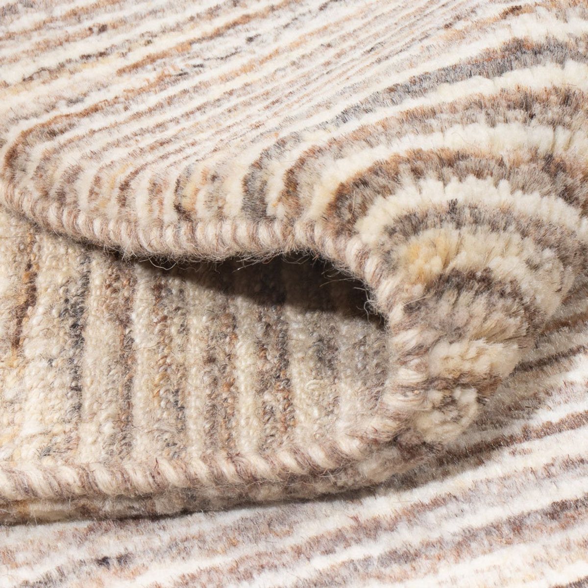 Gabbeh-tæppe - Persisk firkantet  - 216 x 207 cm - mørk beige