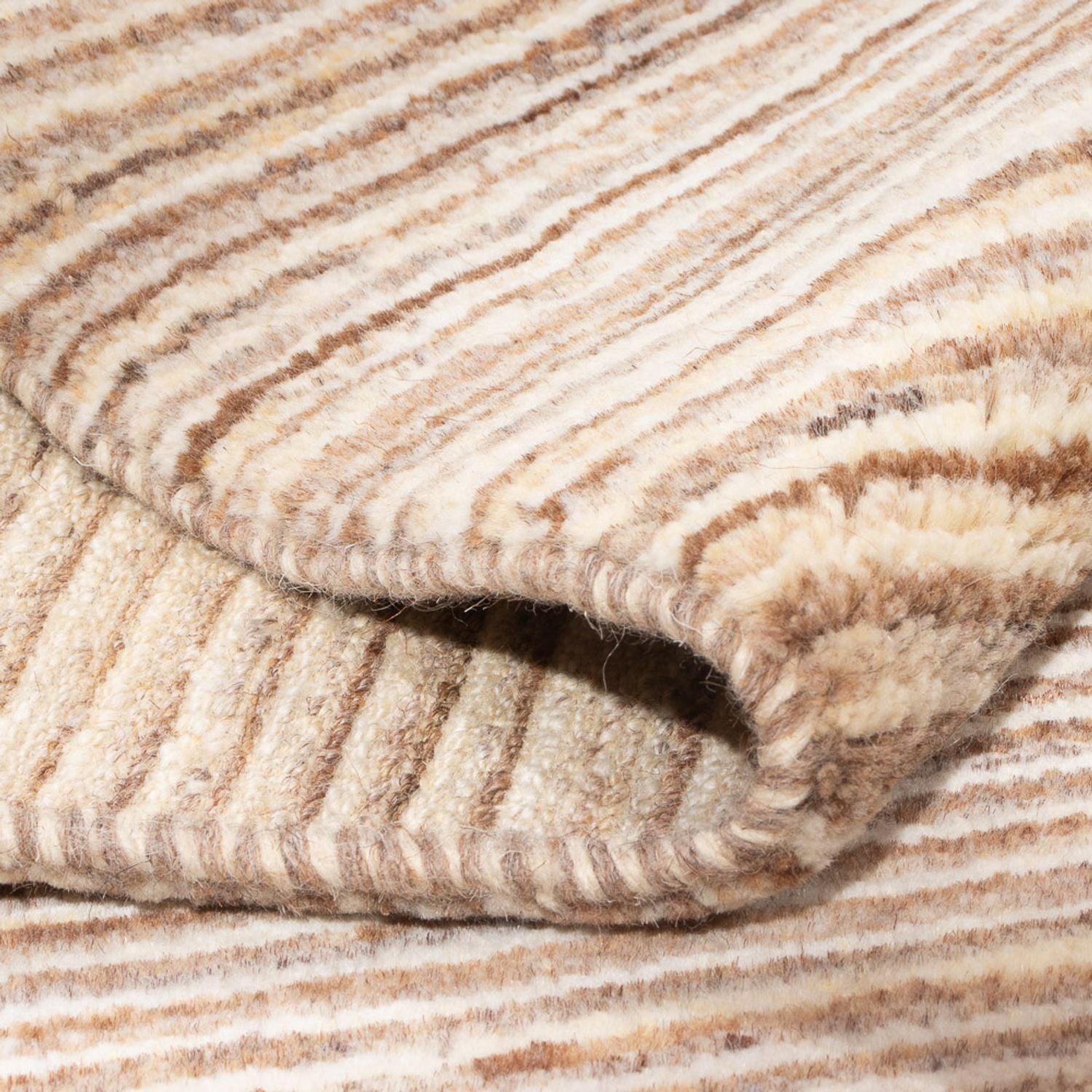 Gabbeh-tæppe - Persisk - 98 x 64 cm - mørk beige