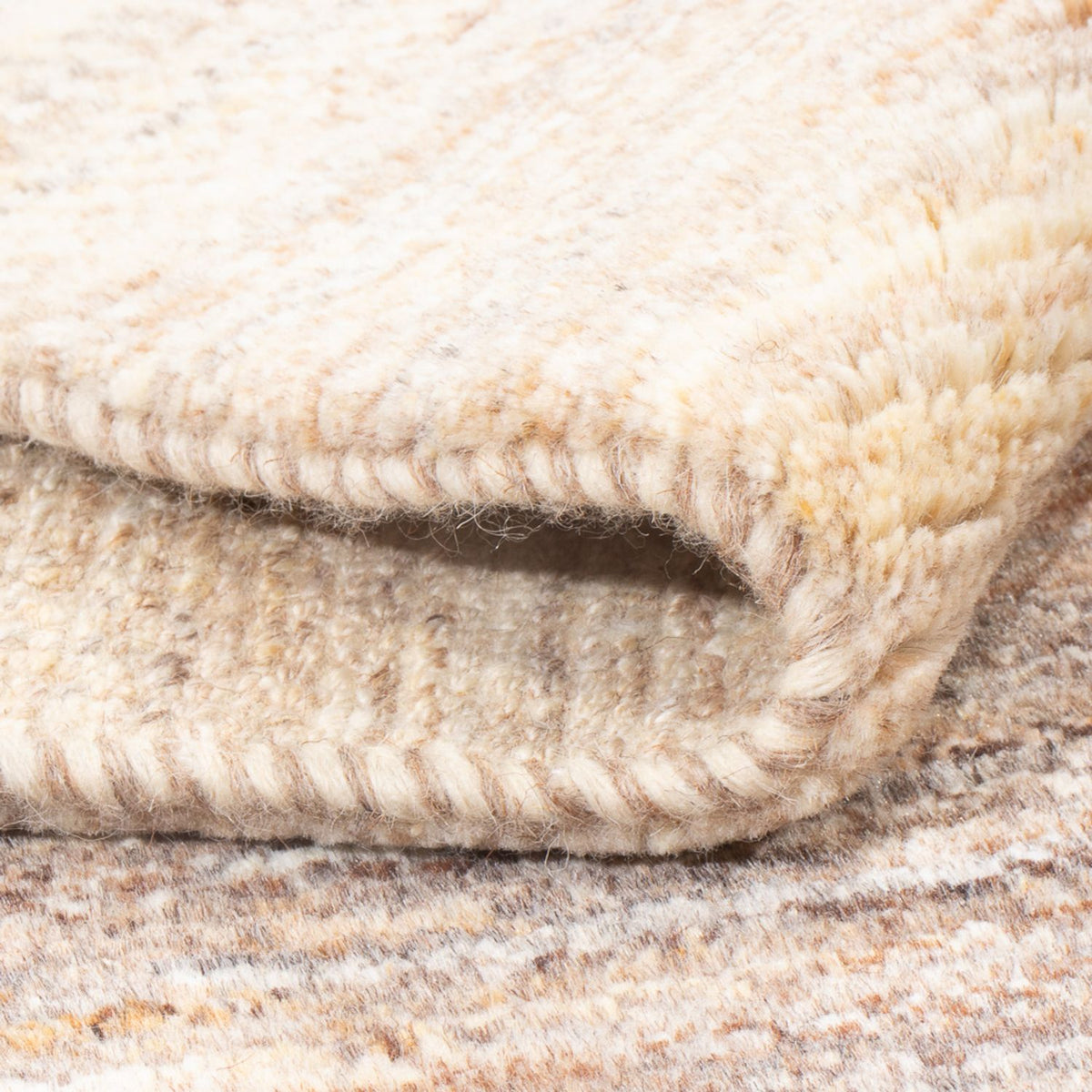 Gabbeh-tæppe - Persisk - 145 x 100 cm - mørk beige