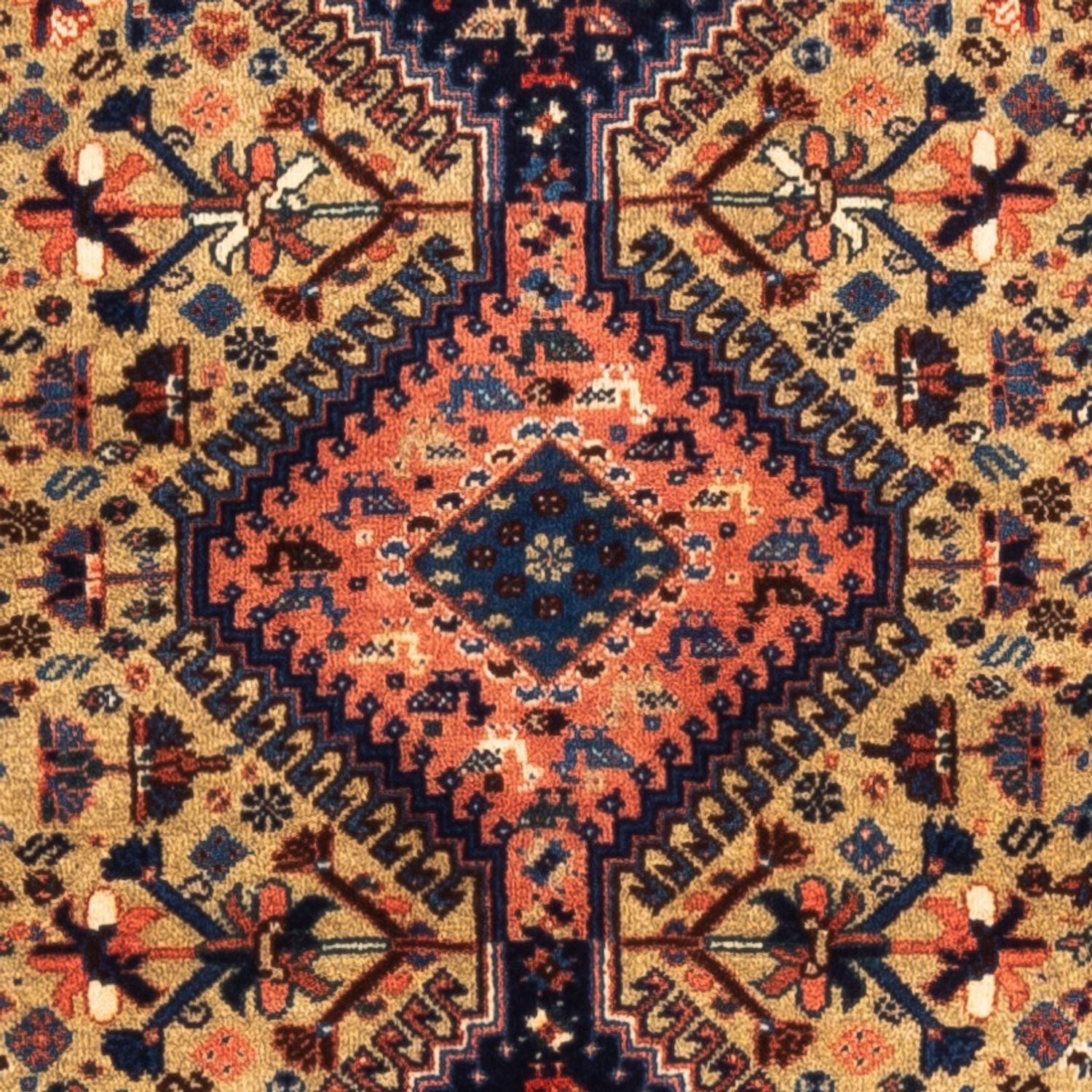 Løber Gabbeh-tæppe - Persisk - 220 x 76 cm - sand