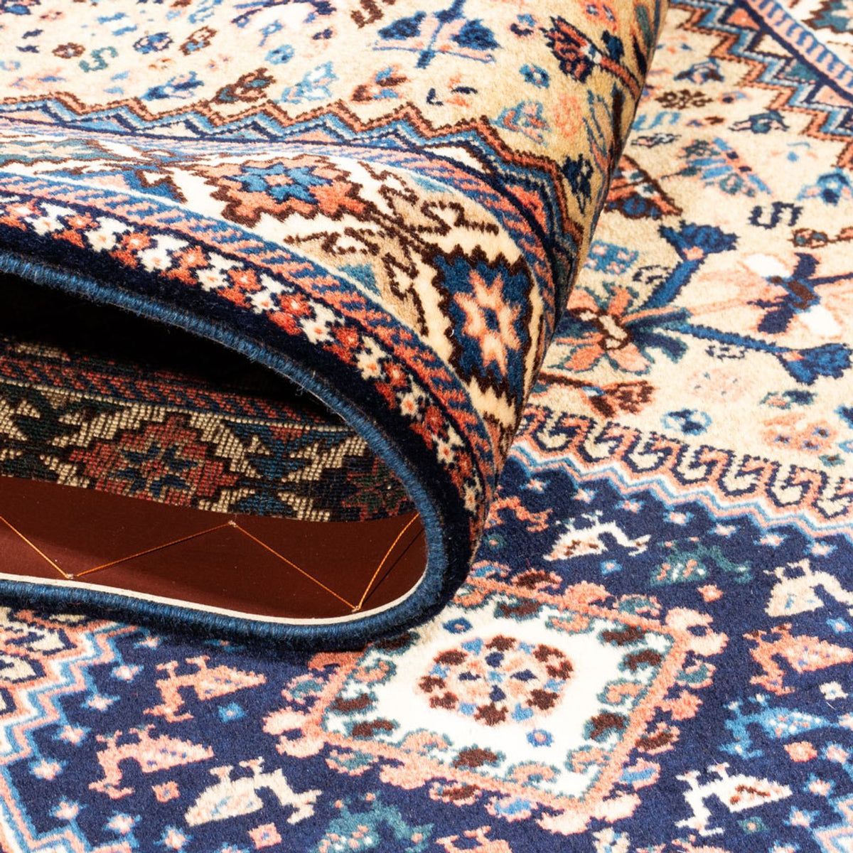 Løber Gabbeh-tæppe - Persisk - 220 x 76 cm - sand