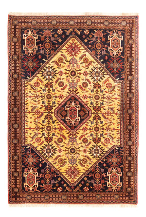 Persisk tæppe - Nomadisk - 150 x 110 cm - gul