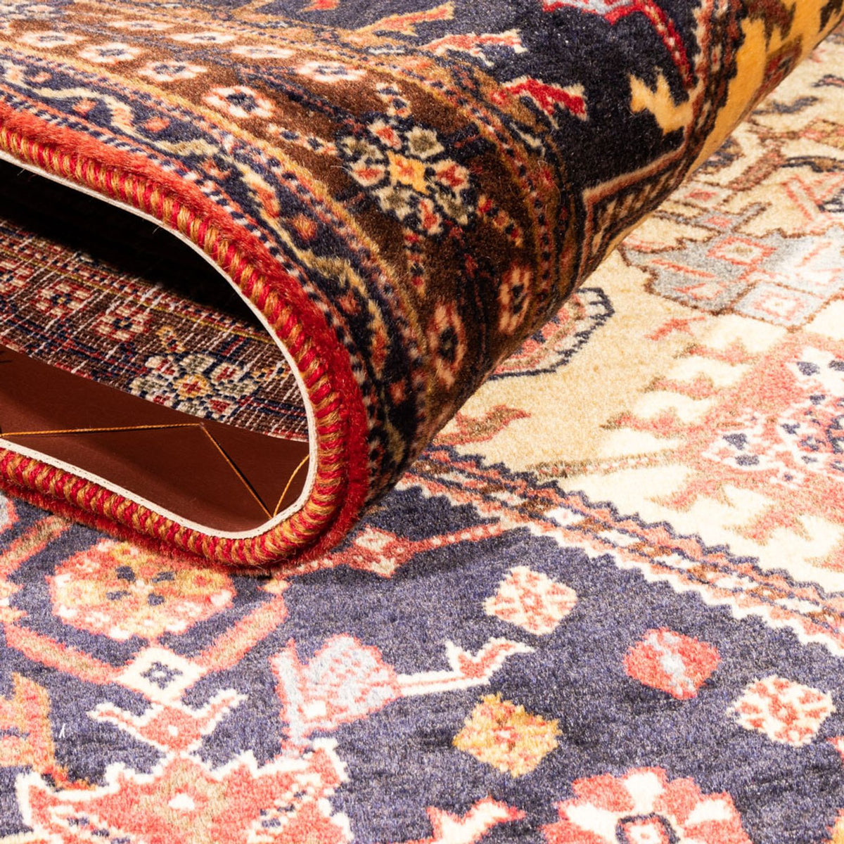 Persisk tæppe - Nomadisk - 150 x 110 cm - gul