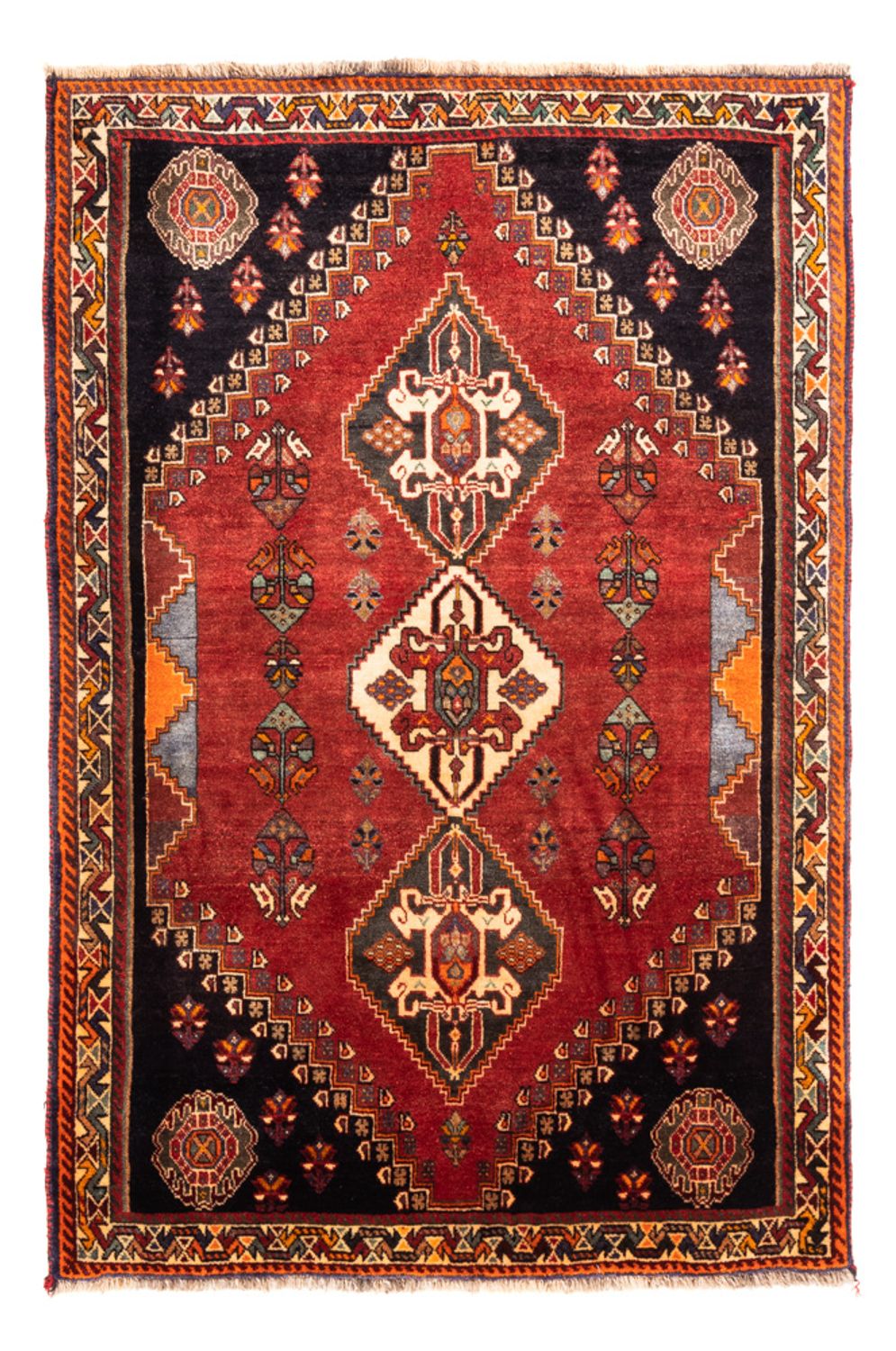 Persisk tæppe - Nomadisk - 172 x 117 cm - rød