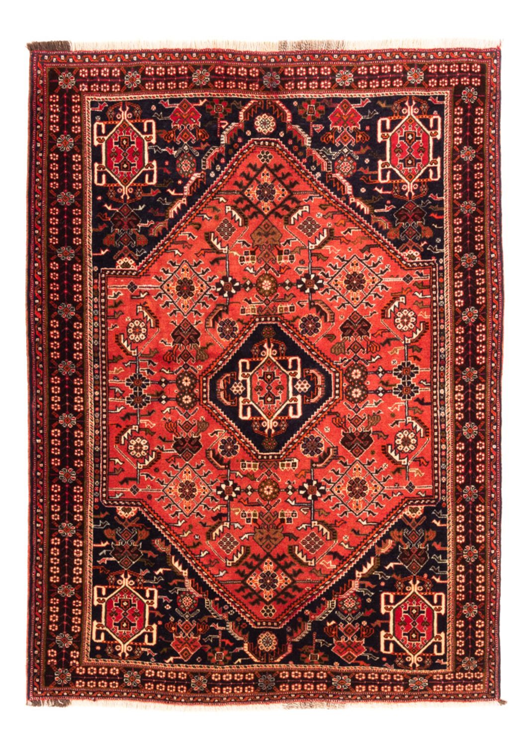 Persisk tæppe - Nomadisk - 150 x 115 cm - rød
