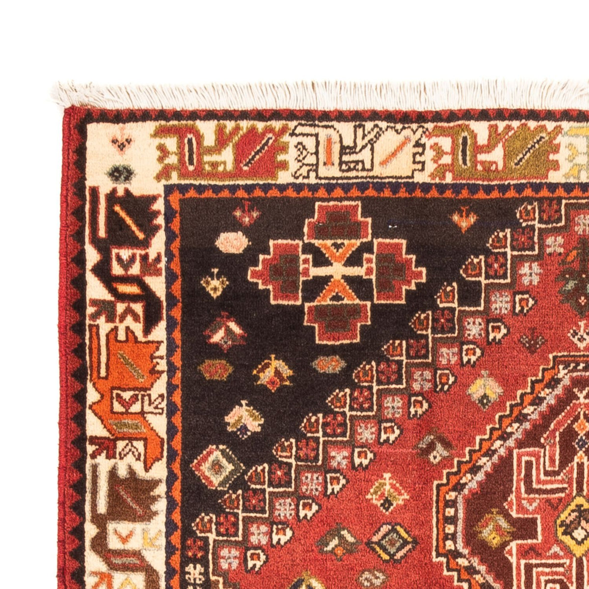 Persisk tæppe - Nomadisk - 170 x 112 cm - rød