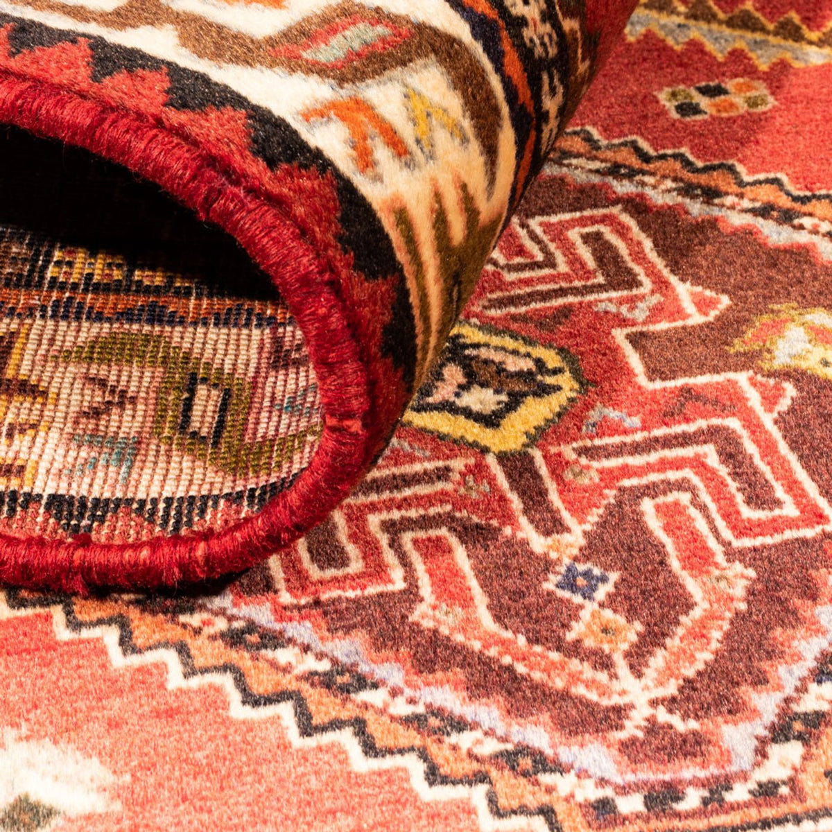 Persisk tæppe - Nomadisk - 170 x 112 cm - rød