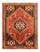 Persisk tæppe - Nomadisk - 154 x 117 cm - lysrød