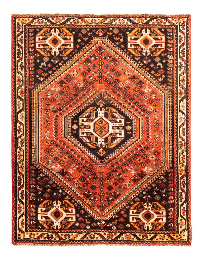 Persisk tæppe - Nomadisk - 154 x 117 cm - lysrød