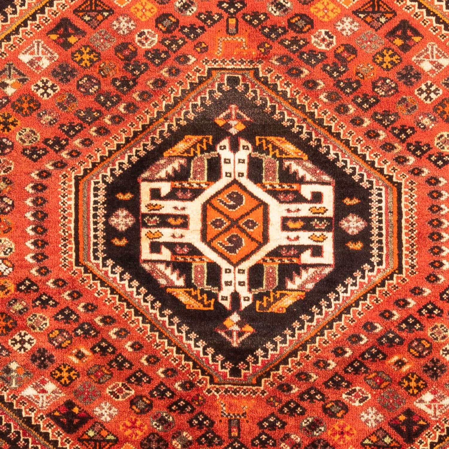 Persisk tæppe - Nomadisk - 154 x 117 cm - lysrød
