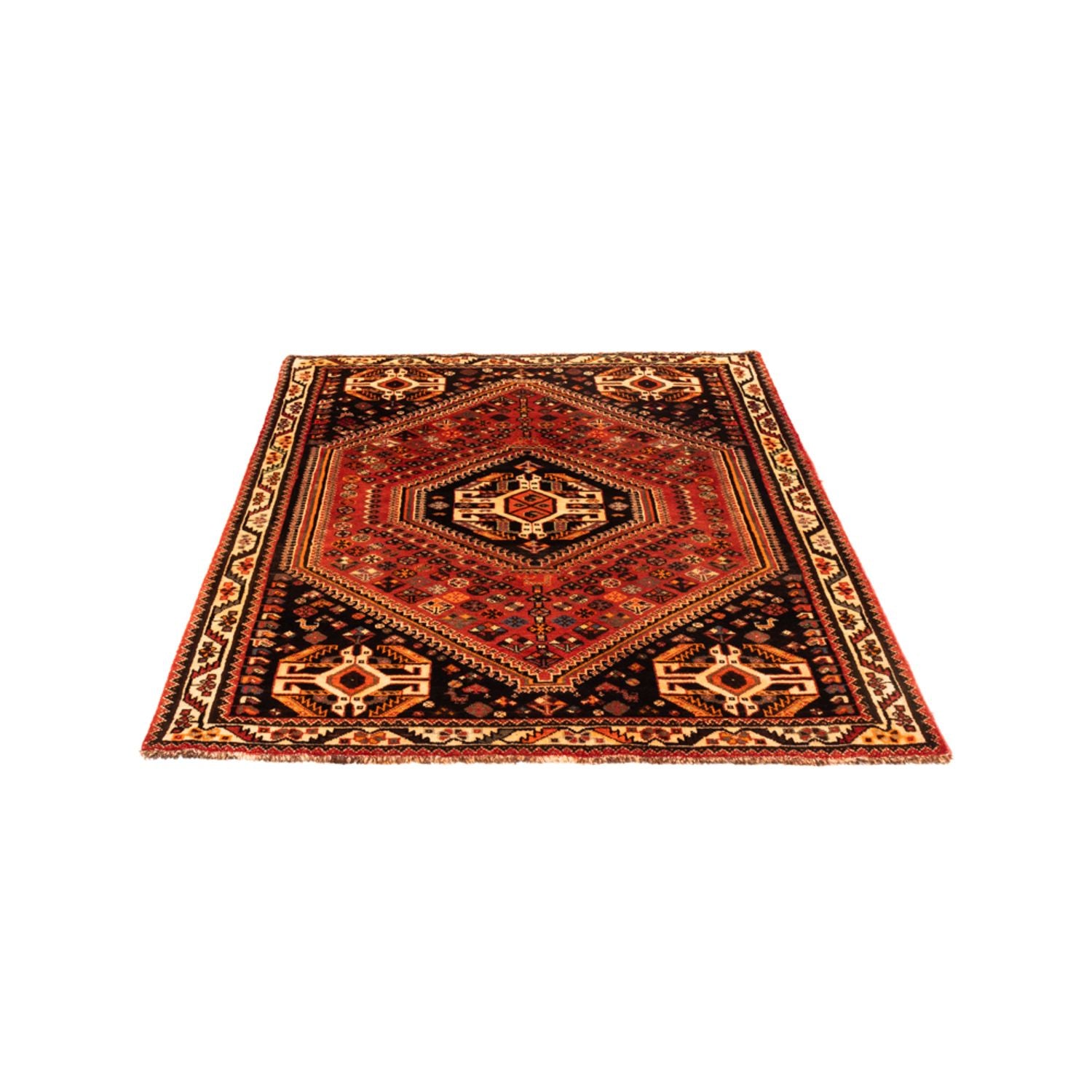 Persisk tæppe - Nomadisk - 154 x 117 cm - lysrød