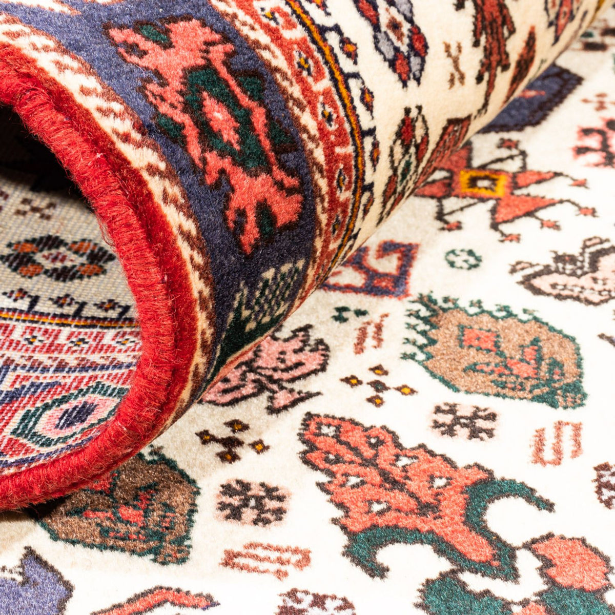 Løber Persisk tæppe - Nomadisk - 200 x 80 cm - creme