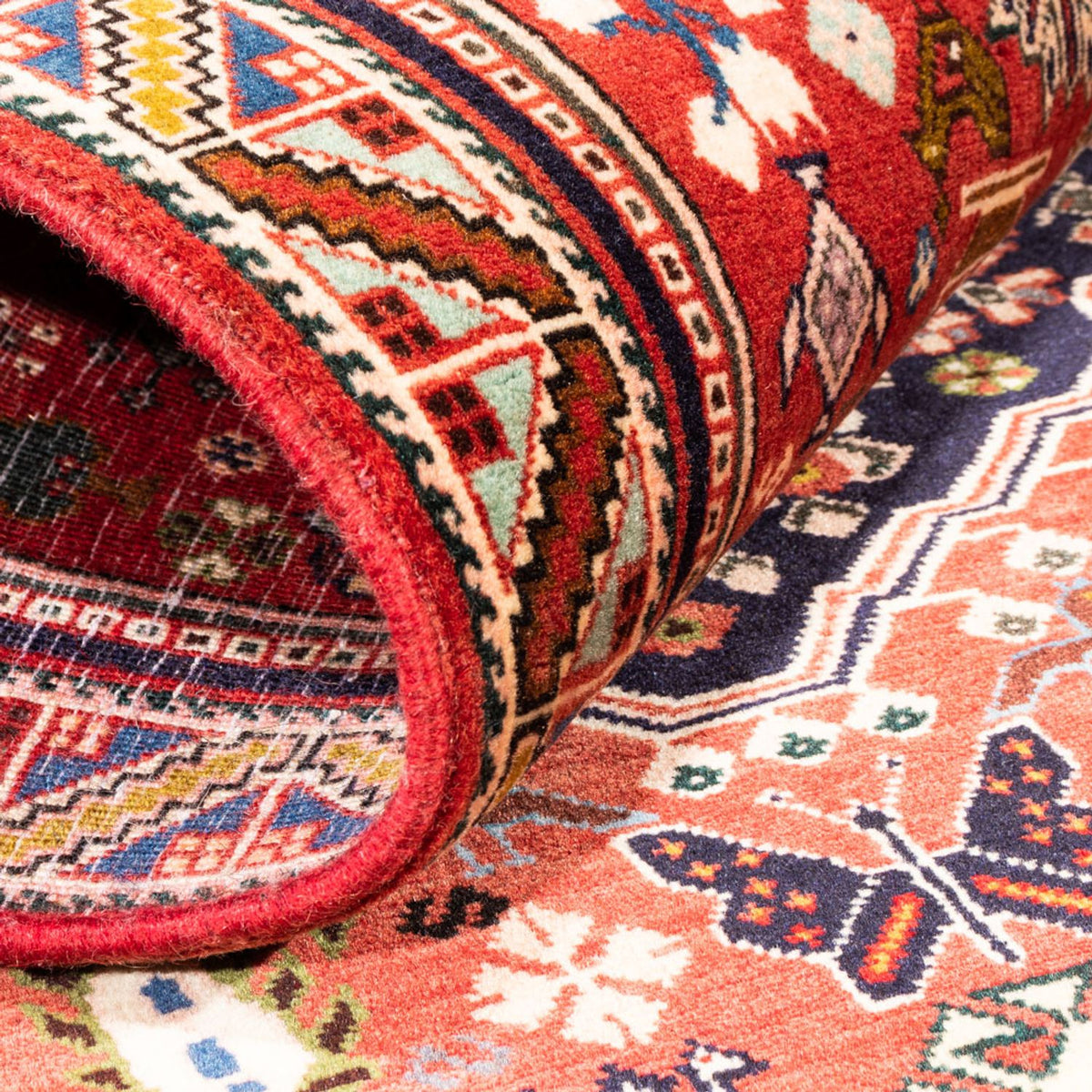 Løber Persisk tæppe - Nomadisk - 200 x 80 cm - rød