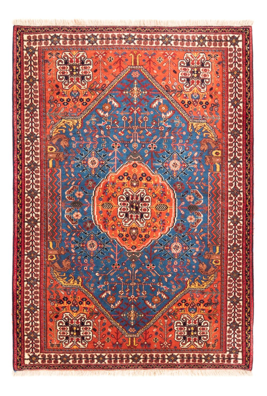 Persisk tæppe - Nomadisk - 156 x 110 cm - blå