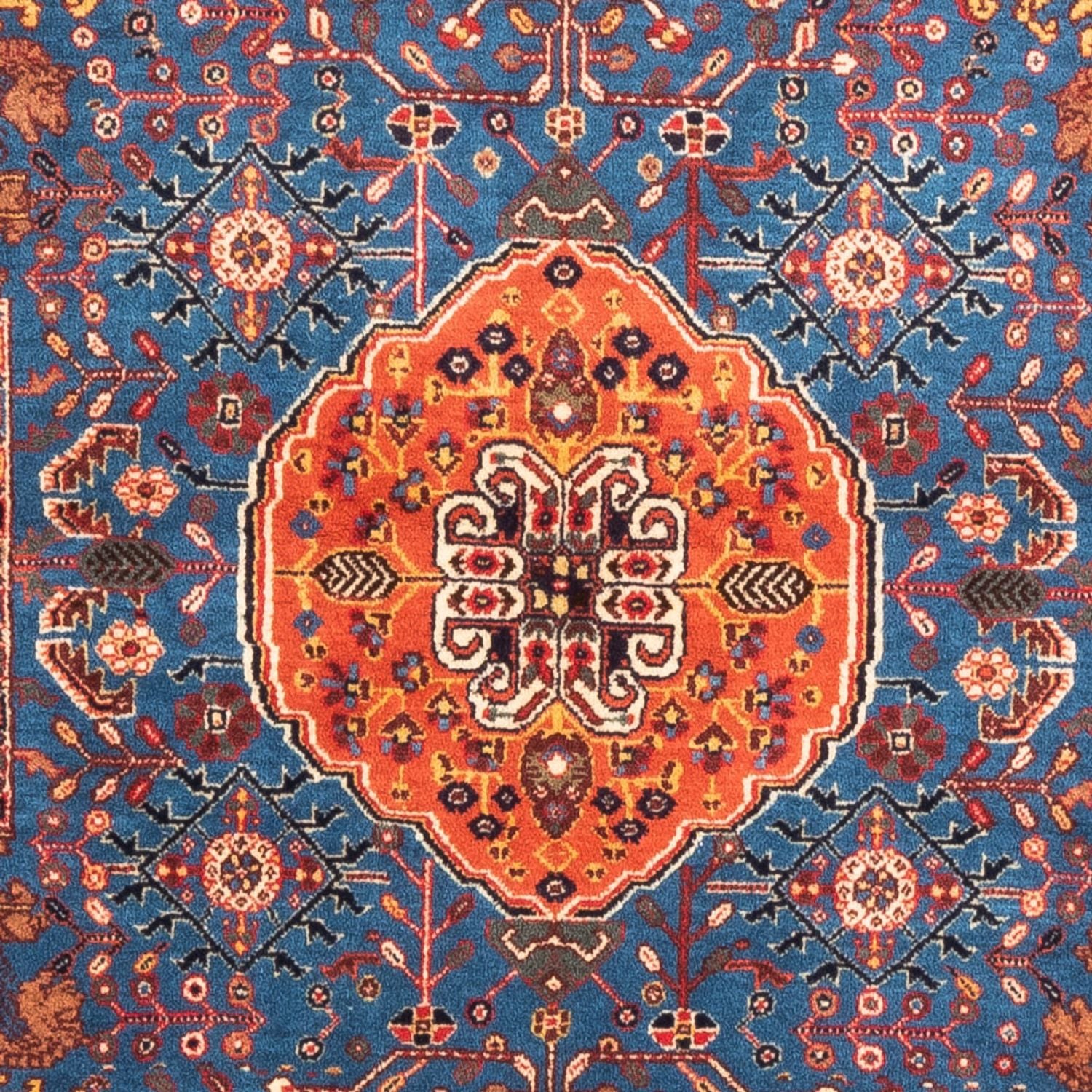 Persisk tæppe - Nomadisk - 156 x 110 cm - blå