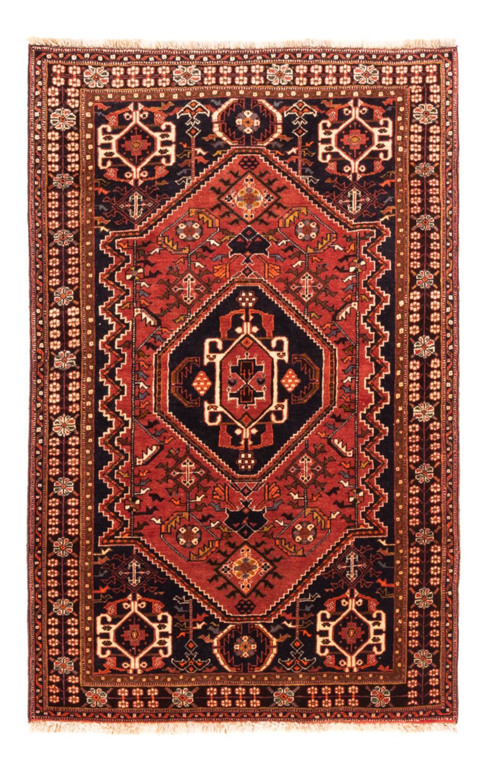 Persisk tæppe - Nomadisk - 154 x 100 cm - rust