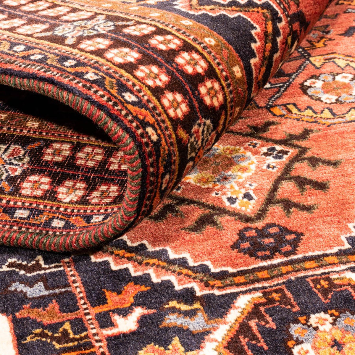 Persisk tæppe - Nomadisk - 154 x 100 cm - rust