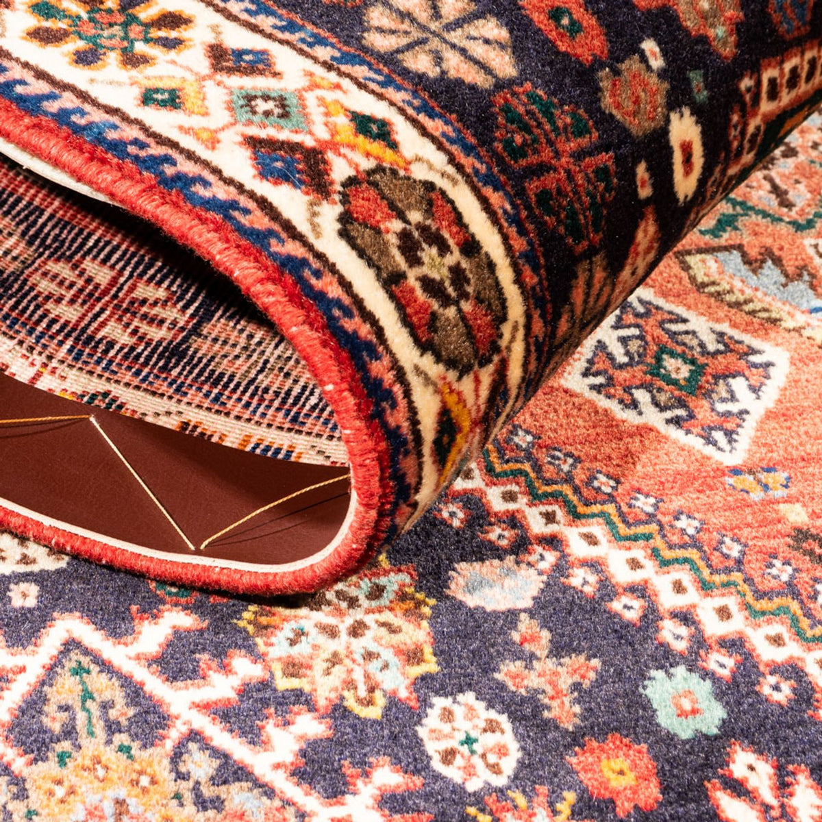 Persisk tæppe - Nomadisk - 154 x 112 cm - rød