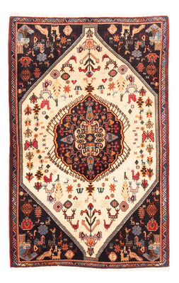 Gabbeh-tæppe - Kashkuli Persisk - 153 x 107 cm - creme