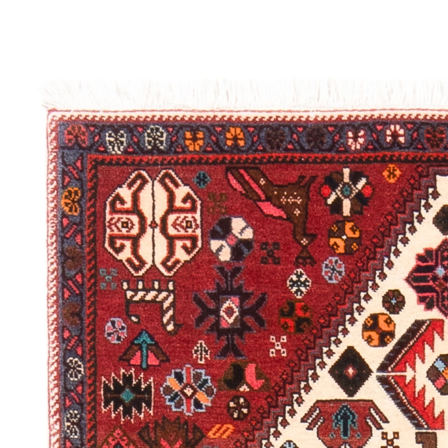 Persisk tæppe - Nomadisk - 150 x 73 cm - creme