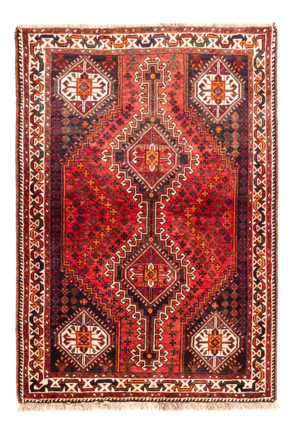 Persisk tæppe - Nomadisk - 156 x 113 cm - rød