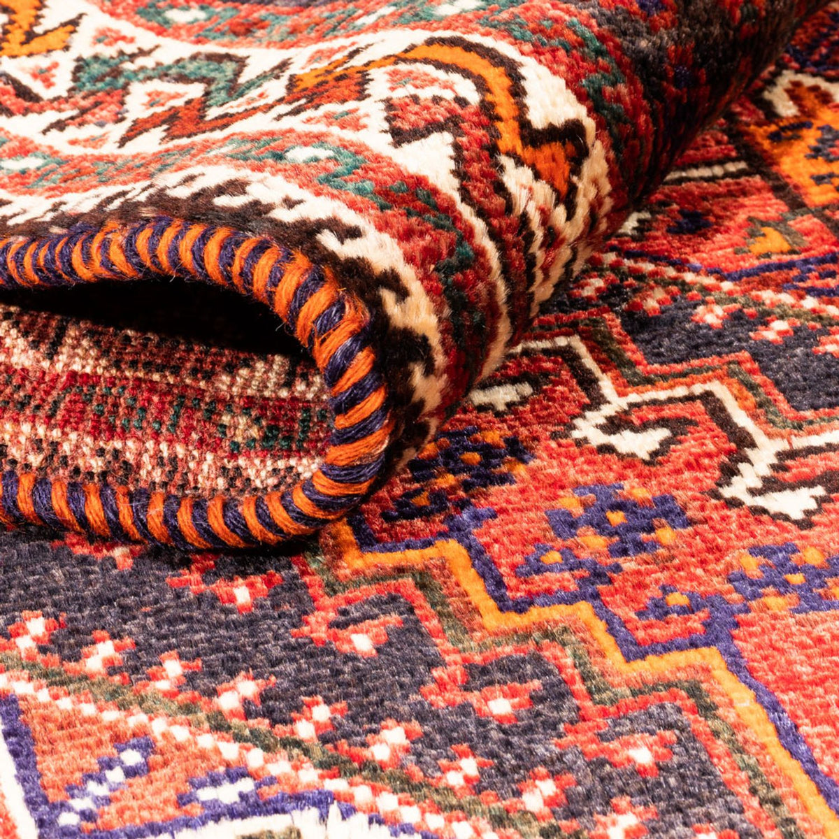 Persisk tæppe - Nomadisk - 156 x 113 cm - rød