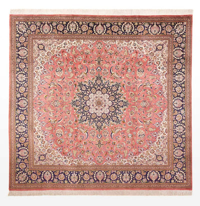 Qom silke Tæppe 247x247cm - Persisk tæppe