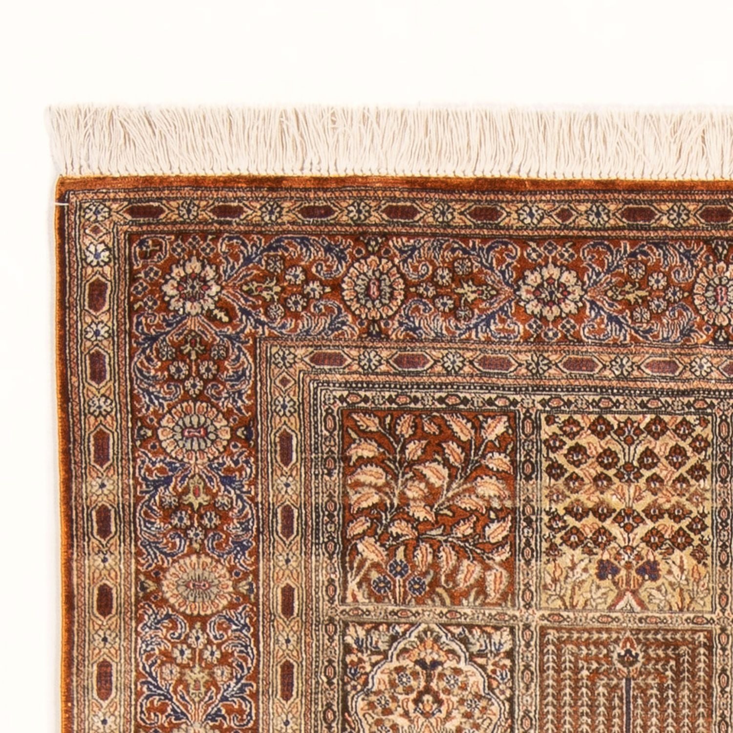 Silketæppe - Ghom Silk - Premium - 148 x 100 cm - flerfarvet