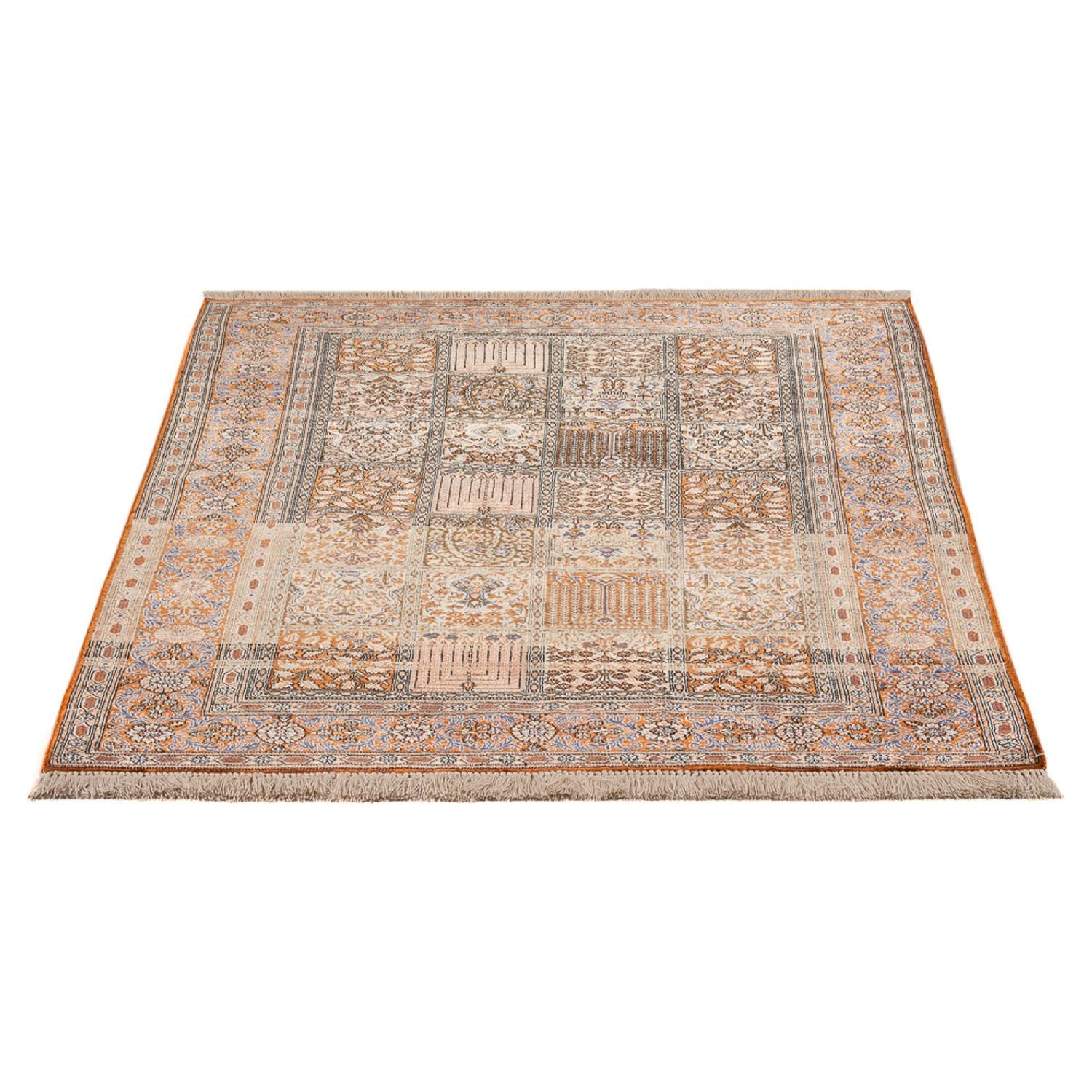 Silketæppe - Ghom Silk - Premium - 148 x 100 cm - flerfarvet