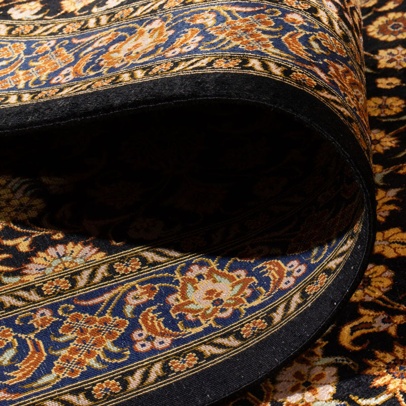 Silketæppe - Ghom Silk - Premium - 353 x 242 cm - sort