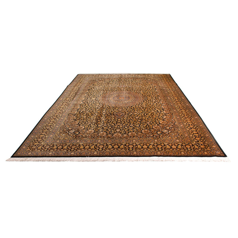 Silketæppe - Ghom Silk - Premium - 353 x 242 cm - sort