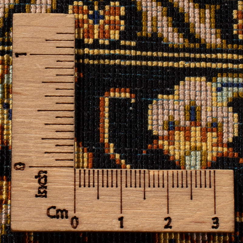 Silketæppe - Ghom Silk - Premium - 353 x 242 cm - sort