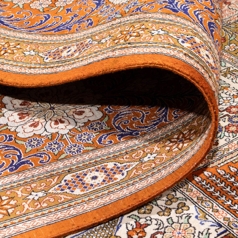 Silketæppe - Ghom Silk - Premium firkantet  - 302 x 297 cm - flerfarvet